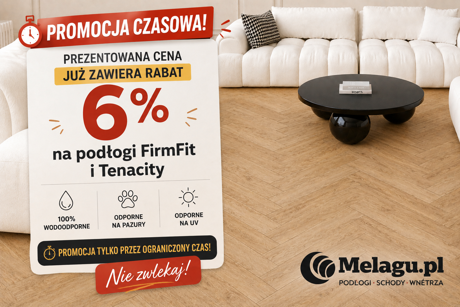 Rabat 6% na podłogi FirmFit i Tenacity