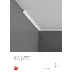 CX133 listwa gzymsowa 2 x 2 x 200 cm ORAC AXXENT