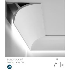 C991 listwa oświetleniowa 11 x 14 x 200 cm ORAC Ulf Moritz