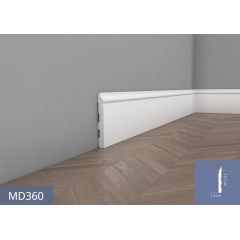 MD360P listwa przypodłogowa lakierowana 1,8 x 13,7 x 200 cm MARDOM DECOR ELITE PREMIUM