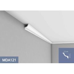 MDA121 listwa gzymsowa z ornamentem 7,4 x 7 x 240 cm MARDOM DECOR PRESTIGE