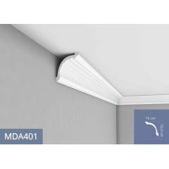 MDA401 listwa gzymsowa z ornamentem 14,1 x 16,9 x 240 cm MARDOM DECOR PRESTIGE