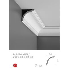 CX127F listwa gzymsowa 9,5 x 9,5 x 200 cm ORAC AXXENT
