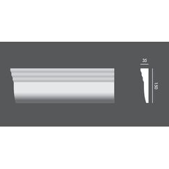 LP.001 profil elewacyjny drzwi i okien 15 x 3,5 x 150 cm EXTERIOR