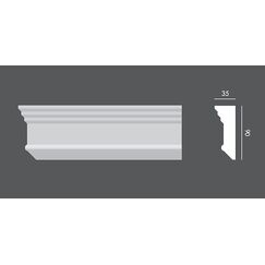 LP.002 profil elewacyjny drzwi i okien 9 x 3,5 x 150 cm EXTERIOR