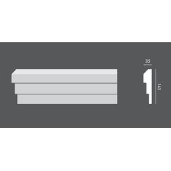 LP.003 profil elewacyjny drzwi i okien 14,5 x 3,5 x 150 cm EXTERIOR