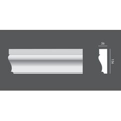LP.005 profil elewacyjny drzwi i okien 15,6 x 5,6 x 150 cm EXTERIOR