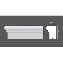 LP.008 profil parapetowy 8,5 x 6,5 x 150 cm EXTERIOR