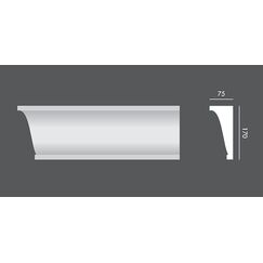 LP.009 profil parapetowy 17 x 7,5 x 150 cm EXTERIOR