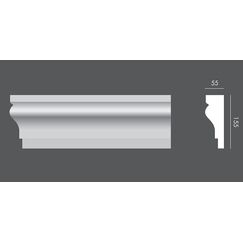 LP.015 profil parapetowy 15,5 x 5,5 x 150 cm EXTERIOR