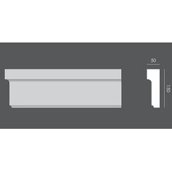LP.016 profil elewacyjny drzwi i okien 15 x 5 x 150 cm EXTERIOR