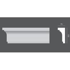LP.018 profil parapetowy 15 x 7 x 150 cm EXTERIOR