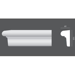 LP.037 profil parapetowy 10,5 x 6 x 150 cm EXTERIOR