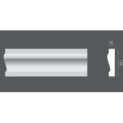LP.045 profil elewacyjny drzwi i okien 13,5 x 3 x 150 cm EXTERIOR