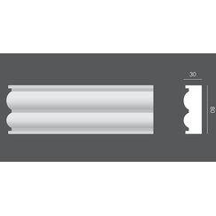 LP.050 profil elewacyjny drzwi i okien 8 x 3 x 150 cm EXTERIOR