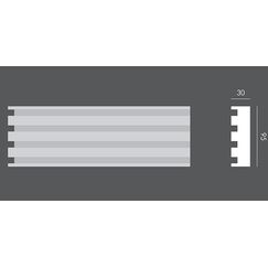 LP.051 profil elewacyjny drzwi i okien 9 x 3 x 150 cm EXTERIOR
