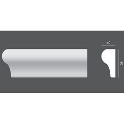 LP.061 profil parapetowy 8 x 4 x 150 cm EXTERIOR