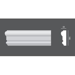 LP.066 profil elewacyjny drzwi i okien 10 x 3,5 x 150 cm EXTERIOR