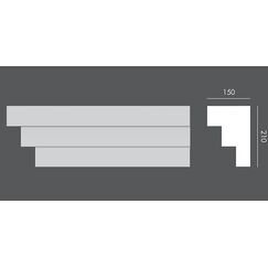 LP.071 profil parapetowy 15 x 21 x 150 cm EXTERIOR
