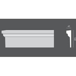 LP.072 profil parapetowy 16 x 4,5 x 150 cm EXTERIOR
