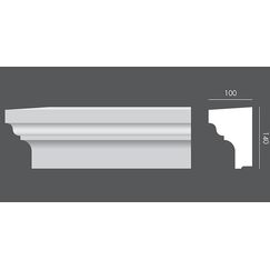 LP.076 profil parapetowy 14 x 10 x 150 cm EXTERIOR