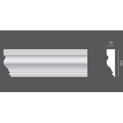 LP.077 profil parapetowy 23 x 7 x 150 cm EXTERIOR