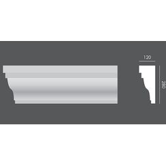 LP.078 profil parapetowy 28 x 12 x 150 cm EXTERIOR