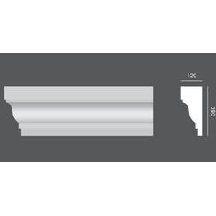 LP.079 profil parapetowy 28 x 12 x 150 cm EXTERIOR