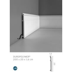 SX156 listwa przypodłogowa 1,6 x 20 x 200 cm ORAC AXXENT