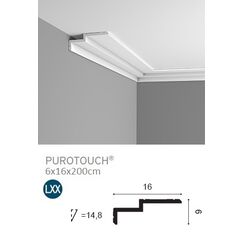 C391 listwa gzymsowa karniszowa 16 x 6 x 200 cm ORAC LUXXUS