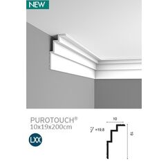 C392 listwa gzymsowa karniszowa 19 x 10 x 200 cm ORAC LUXXUS