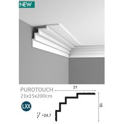 C393 listwa gzymsowa karniszowa 21 x 15 x 200 cm ORAC LUXXUS