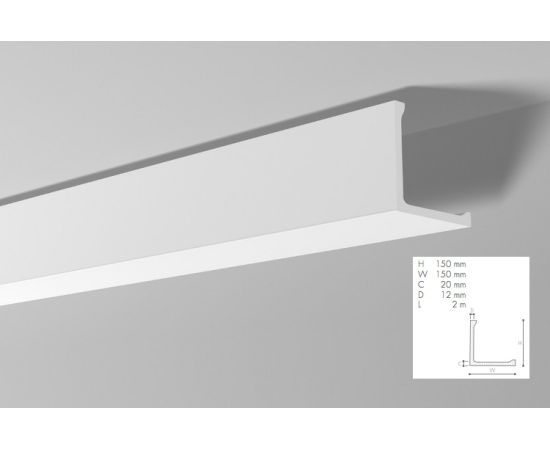 L1 listwa oświetleniowa 15 x 15 x 200 cm Arstyl NMC