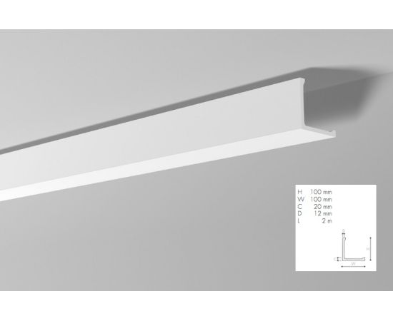 L4 listwa oświetleniowa 10 x 10 x 200 cm Arstyl NMC