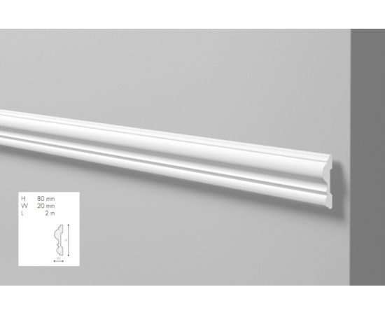 Z13 profil dekoracyjny 8 x 2 x 200 cm Arstyl NMC