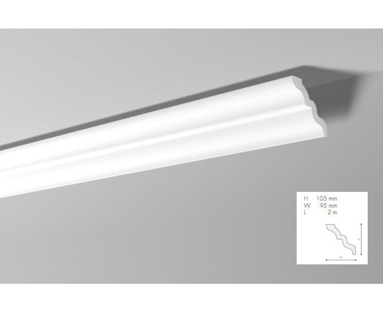 SM listwa gzymsowa 10,5 x 9,5 x 200 cm NMC NOMASTYL