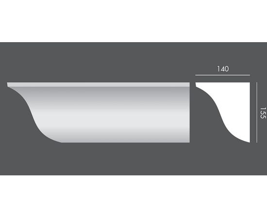 LP.081 profil parapetowy 14 x 15,5 x 150 cm EXTERIOR