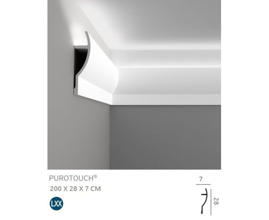 C372 listwa oświetleniowa 7 x 28 x 200 cm ORAC Ulf Moritz