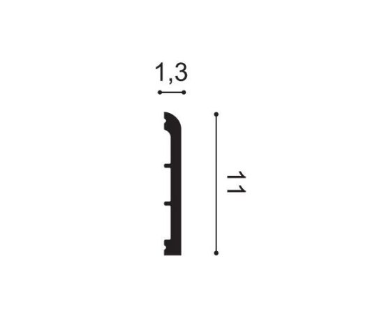 SX184 profil multifunkcyjny 1,3 x 11 x 200 cm ORAC AXXENT