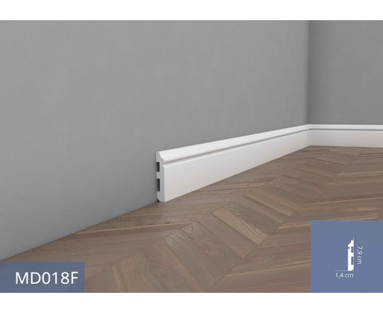 MD018F listwa przypodłogowa gięta 1,3 x 8 x 200 cm MARDOM DECOR ELITE