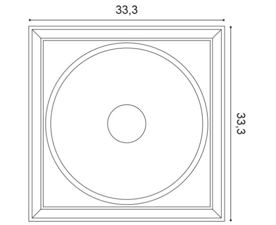 W122 Autoire panel ścienny 3D  33,3 x 2,6 x 33,3 cm ORAC