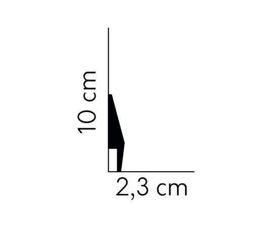 MD016 listwa multifunkcyjna 2,3 x 10 x 200 cm MARDOM DECOR ELITE