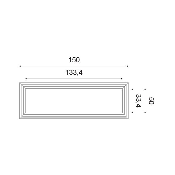 W120 Autoire panel ścienny 3D  50 x 3,2 x 150 cm ORAC