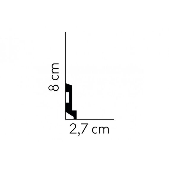 MD024 listwa multifunkcyjna 2,7 x 8 x 200 cm MARDOM DECOR ELITE