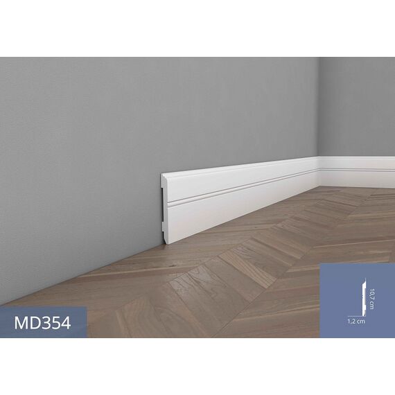 MD354 listwa przypodłogowa 1,1 x 10,7 x 200 cm MARDOM DECOR ELITE