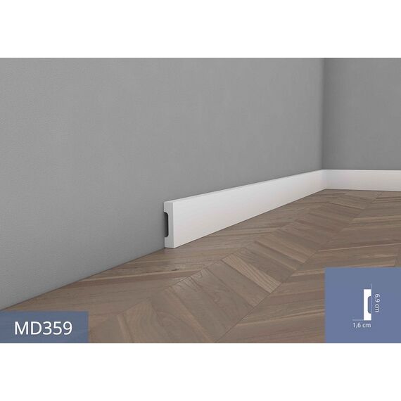 MD359P listwa przypodłogowa lakierowana 1,6 x 7 x 200 cm MARDOM DECOR ELITE PREMIUM